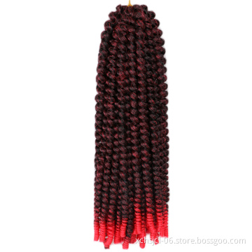 12 Inches Spring Twist Braiding Hair Crochet Braids Synthetic Hair Extensions for Beauty